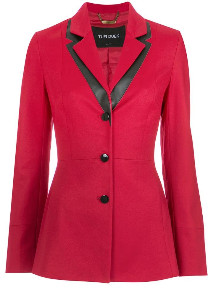 Tufi Duek Panelled Blazer - Red