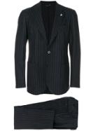 Tombolini Pinstriped Suit - Blue