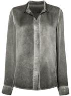 Rta - Loose-fit Shirt - Women - Silk - M, Women's, Grey, Silk