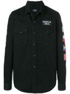 Marcelo Burlon County Of Milan Denim Shirt Jacket - Black
