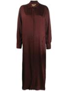 Uma Wang Long Shirt Dress - Red