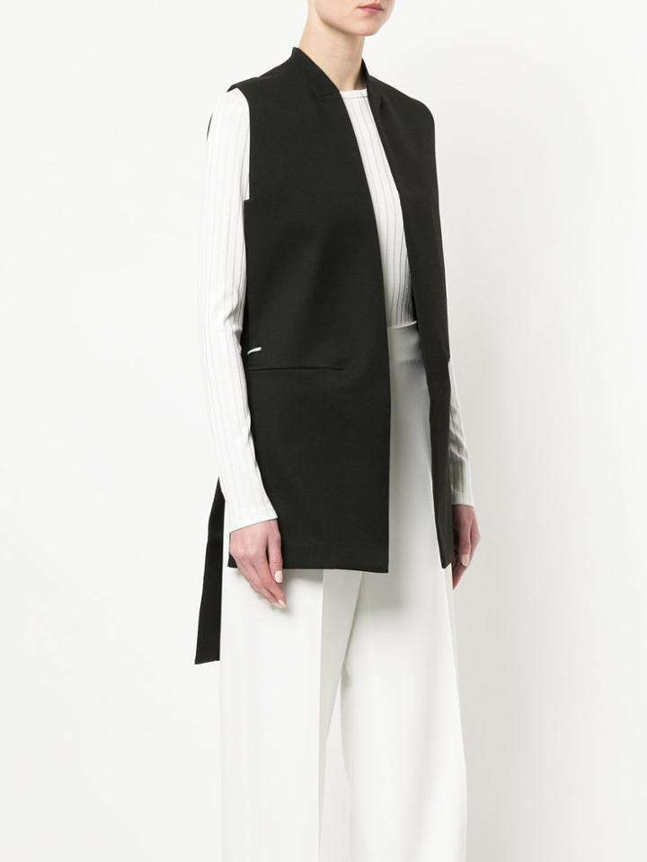 Oyuna High Low Waistcoat - Black