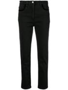 Etro Slim-fit Velvet Trim Jeans - Black