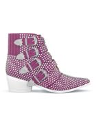 Toga Pulla Micheal Crystal Boots - Pink & Purple