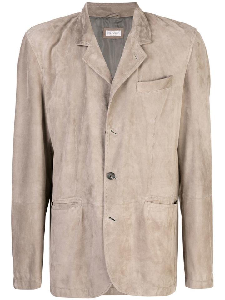 Brunello Cucinelli Single-breasted Jacket - Neutrals