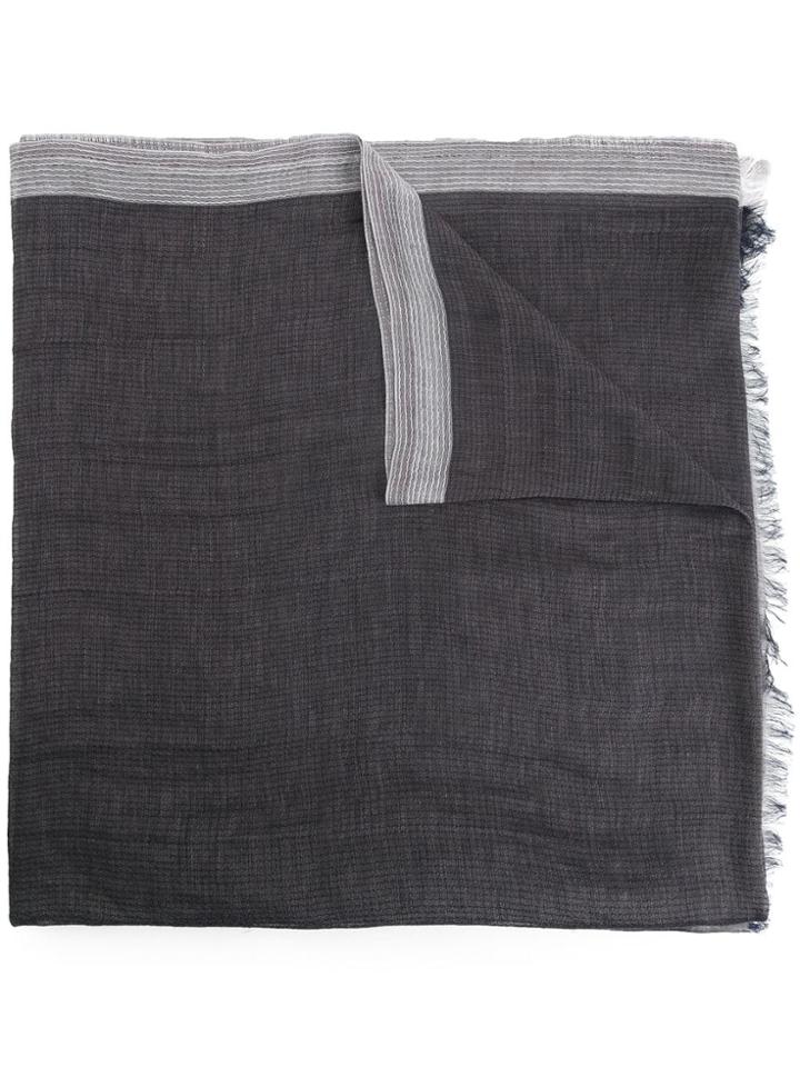 Cerruti 1881 Block Panel Scarf - Black