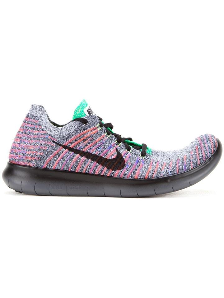 Nike 'free Run Flyknit Running' Sneakers - Multicolour