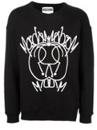 Moschino Intarsia Sweatshirt, Men's, Size: 46, Black, Cotton