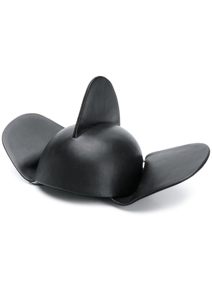 Loewe Leather Wings Hat - Black