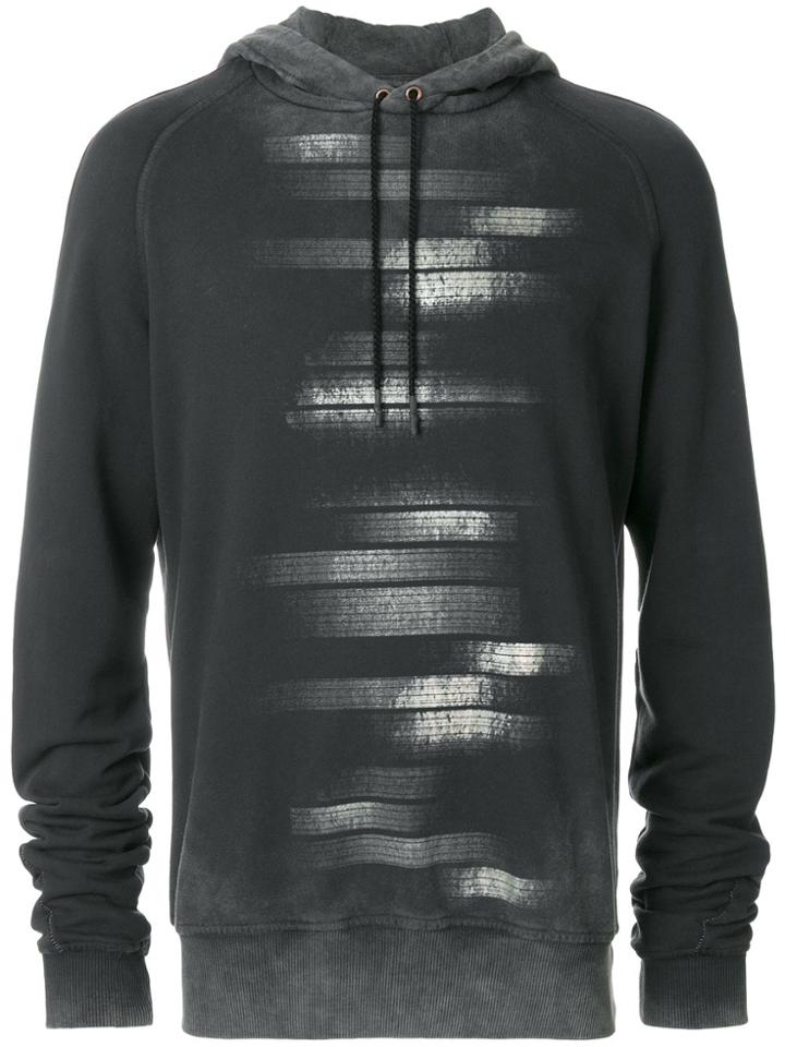 Tom Rebl Graphic Print Hoodie - Grey