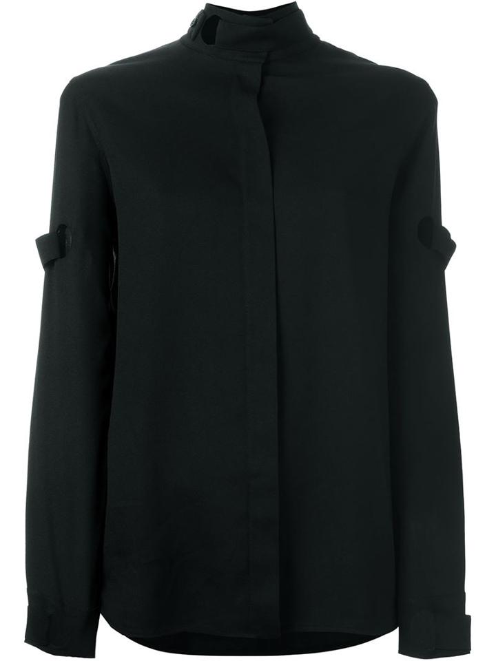 Courrèges Banded Shirt, Women's, Size: 34, Black, Viscose