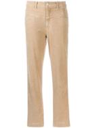 Closed Cropped Straight Leg Jeans - Brown