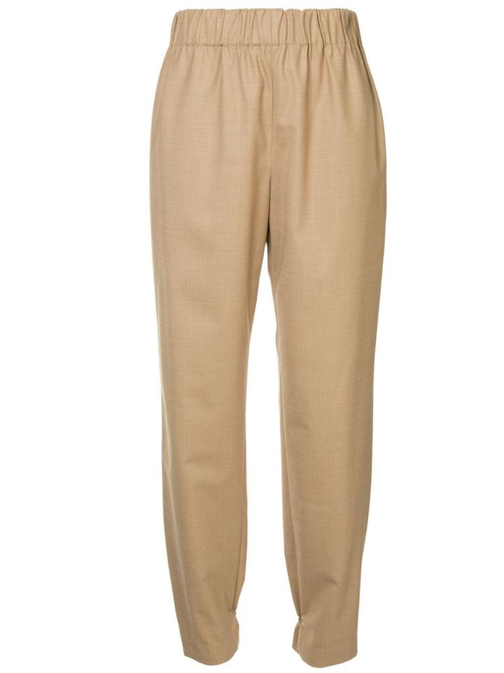 Tibi Elasticated Trousers - Brown