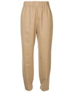 Tibi Elasticated Trousers - Brown