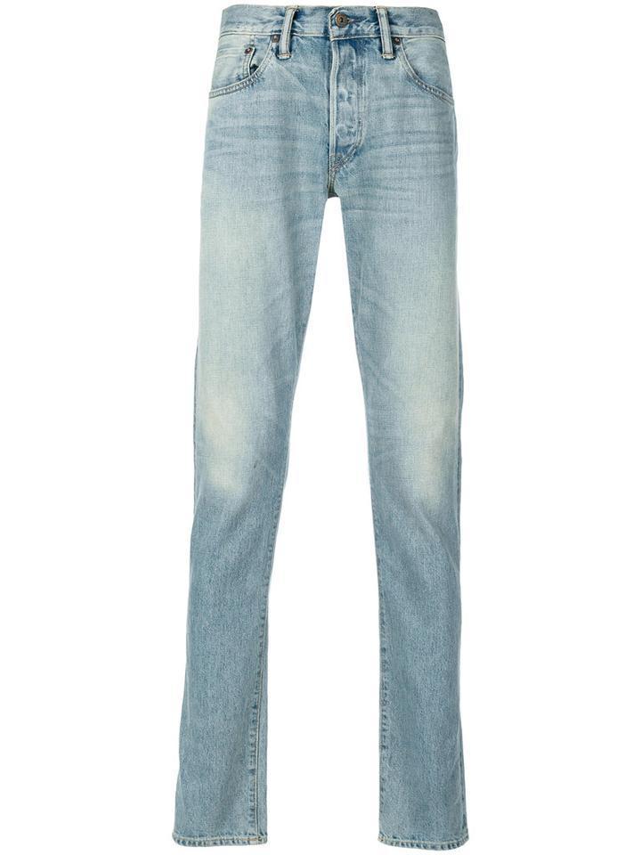 Simon Miller - Stonewashed Slim-fit Jeans - Men - Cotton - 34, Blue, Cotton