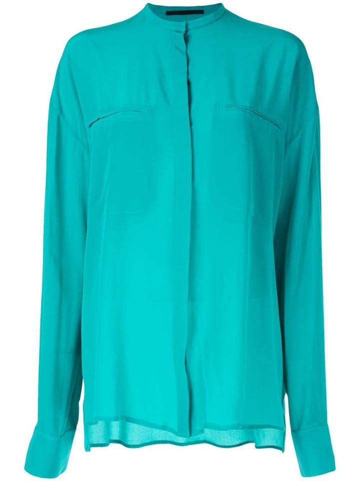Haider Ackermann Sophora Turquoise Blouse - Green