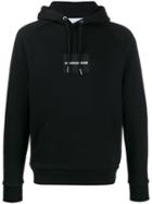 Calvin Klein Jeans Logo Patch Drawstring Hoodie - Black