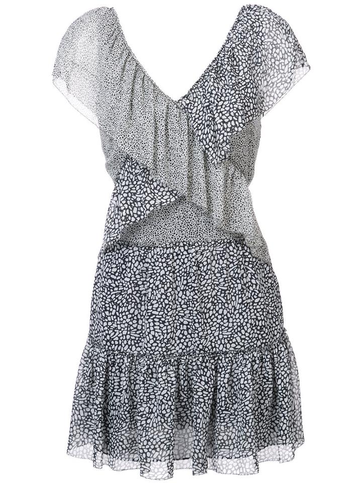 Derek Lam 10 Crosby - Sleeveless Ruffled Dress - Women - Silk - 0, Black, Silk
