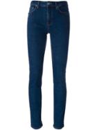 Wood Wood Skinny Jeans, Women's, Size: 28, Blue, Cotton/spandex/elastane