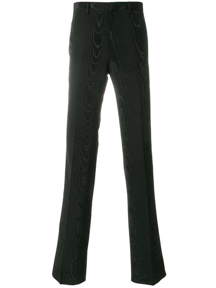 Givenchy Moiré Effect Evening Trousers - Black
