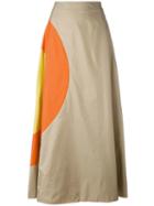Jc De Castelbajac Pre-owned Bulls Eye A-line Skirt - Neutrals