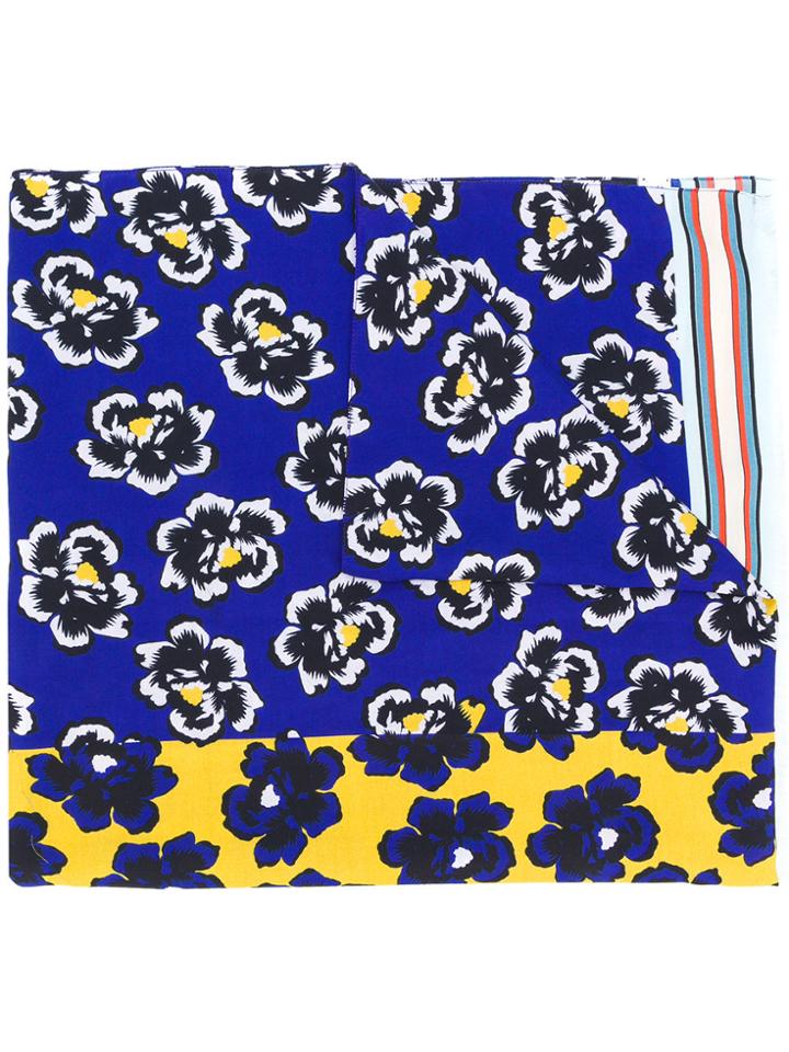 Paul Smith Floral Print Scarf - Multicolour