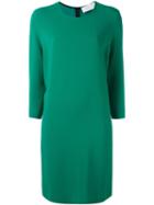 Gianluca Capannolo Round Neck Shift Dress, Women's, Size: 38, Green, Viscose/spandex/elastane/nylon