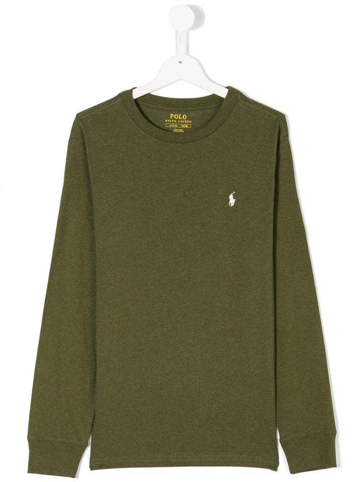 Ralph Lauren Kids Classic Knitted Top - Green