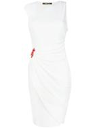 Roberto Cavalli Asymmetric Fitted Dress - White
