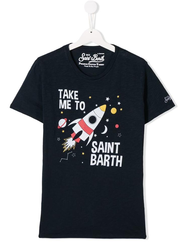 Mc2 Saint Barth Kids Teen Flynn T-shirt - Blue