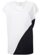Stefano Mortari Two-tone Top, Women's, White, Cotton