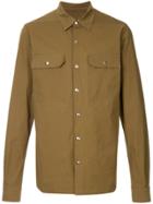 Rick Owens Front Button Shirt - Green