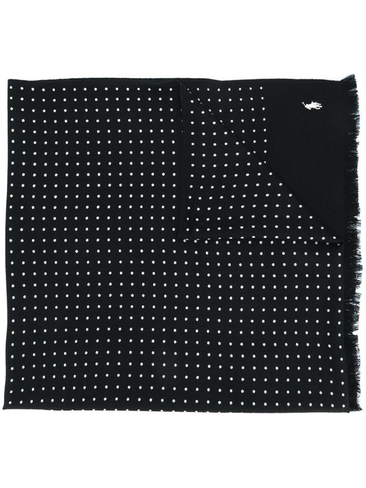 Polo Ralph Lauren Polka Dot Logo Embroidered Scarf