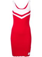 Calvin Klein Jeans Cheerleader Ribbed Dress - Red