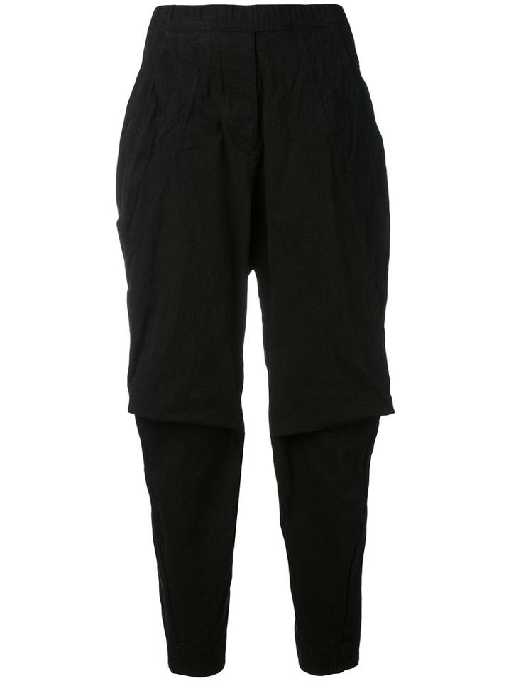 Nelly Johansson - Loose Fit Trousers - Women - Cotton/spandex/elastane - 1, Black, Cotton/spandex/elastane