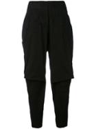 Nelly Johansson - Loose Fit Trousers - Women - Cotton/spandex/elastane - 1, Black, Cotton/spandex/elastane