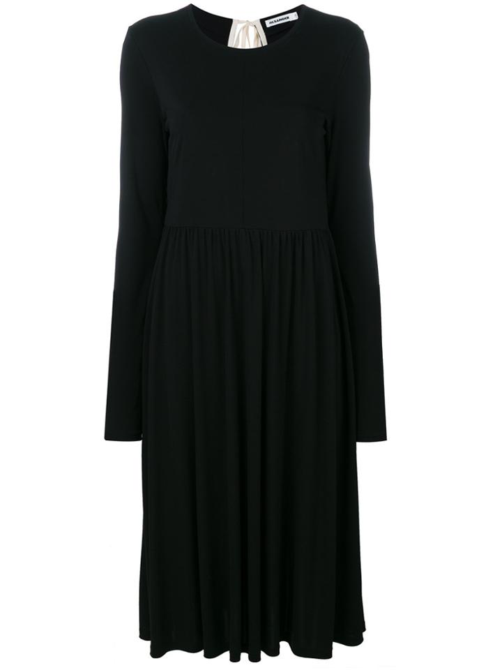 Jil Sander Back Tie Dress - Black