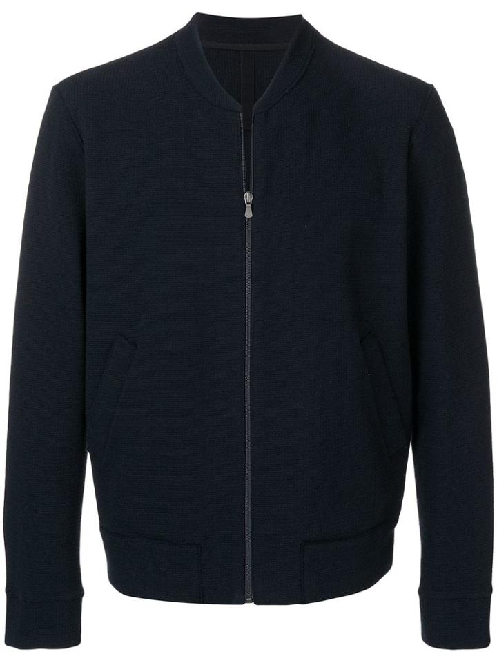 Harris Wharf London Lightweight Bomber Jacket - Blue