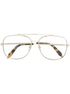 Victoria Beckham Navigator Glasses - Metallic