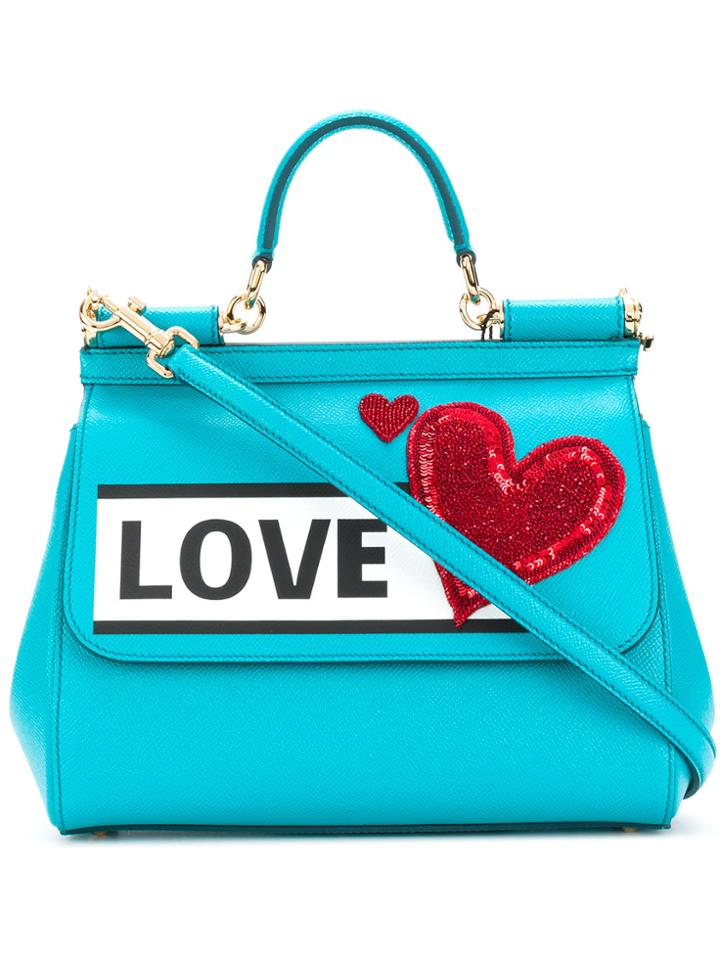 Dolce & Gabbana Love Sicily Tote Bag - Blue