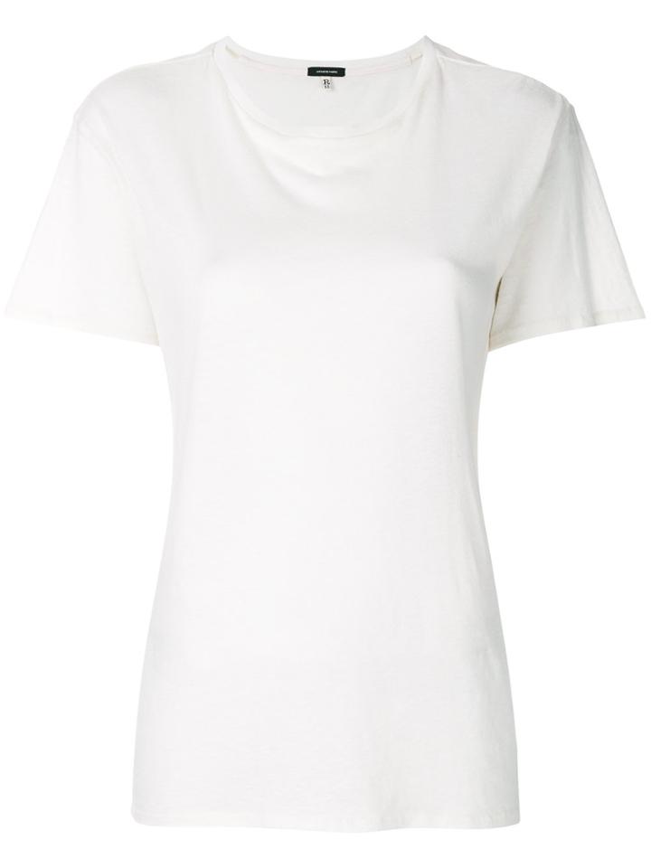 R13 Designer Simple T-shirt - Nude & Neutrals