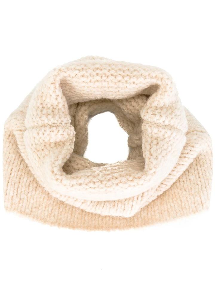 Erika Cavallini Circular Scarf, Women's, Nude/neutrals, Acrylic/alpaca/wool/spandex/elastane