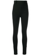 Versace High-waist Skinny Trousers - Black