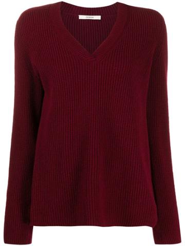 Odeeh Ribbed Knit Jumper - Red