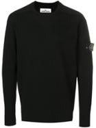 Stone Island Knit Logo Sweater - Black