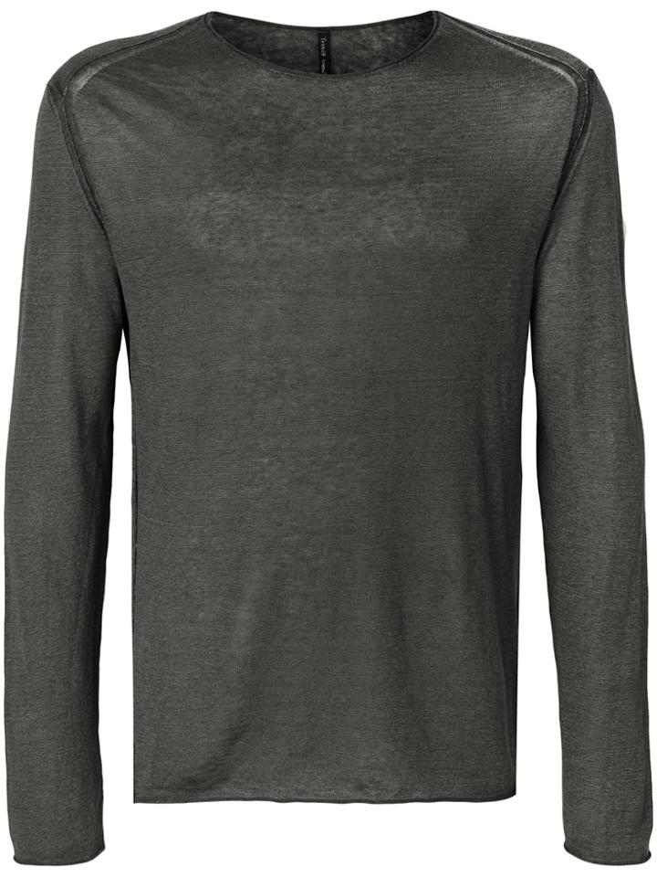 Transit Long-sleeve Fitted Sweater - Grey
