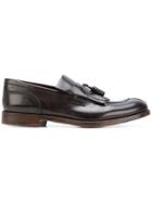 Doucal's Fringed Tassel Loafers - Brown