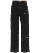 Heron Preston Customised Ctnmb Carhartt Slouchy Trousers - Black