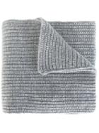 Stone Island Knitted Scarf, Men's, Grey, Polyamide/wool