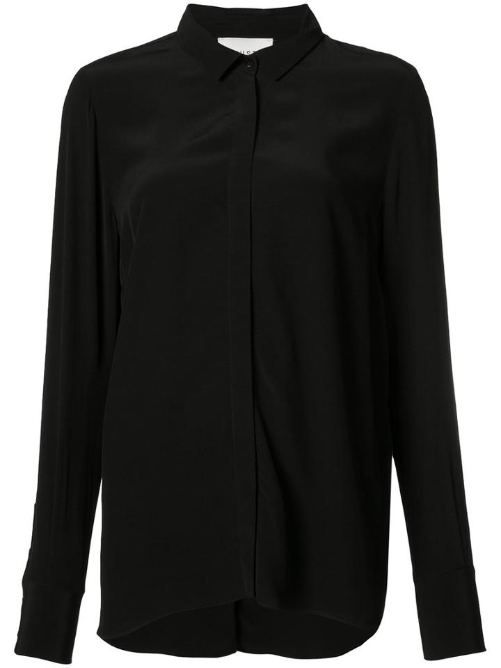 Just Female Draped Back Shirt, Women's, Size: Xs, Black, Viscose